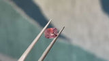 1.00CT FANCY ELONGATED CUSHION MONTANA SAPPHIRE, BI COLOR PINK AND RED, 6.8X5.2MM