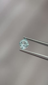 1.38ct Montana Sapphire, light to medium blue, 7.7x6.1x4.4mm, UNTREATED