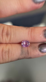 1.48ct Oval Sri Lanka Sapphire, Purple and Pink, 7.4x5.8x4.2mm