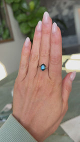 2.31CT MADAGASCAR ELONGATED HEXAGON SAPPHIRE, DEEP ROYAL BLUE TEAL, 10X6.44X4.56MM- APPRAISED STONE