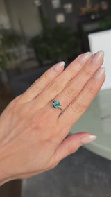 2.34CT ROUND PRECISION CUT MONTANA SAPPHIRE, OCEAN BLUE, UNTREATED, 7.44X5.50MM