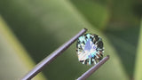 1.68CT FANCY ELONGATED CUSHION PRECISION CUT MONTANA SAPPHIRE, PARTI BLUE GREEN, 7.4X6.3MM