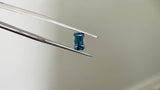 1.54CT ELONGATED PRECISION "SCISSOR" CUT MONTANA SAPPHIRE, TEAL BLUE, 7.9X4.9MM