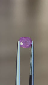 1.75ct Umba Sapphire, silky rosey pink, 7.4x6.2x4.5mm