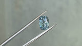 2.97CT CUSHION PRECISION CUT MONTANA SAPPHIRE, TEAL BLUE, 9.6X7MM