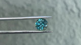 2.61CT ROUND BRILLIANT PRECISION CUT MONTANA SAPPHIRE, TEAL BLUE GREEN, 8.2MM