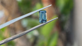 1.54CT ELONGATED PRECISION "SCISSOR" CUT MONTANA SAPPHIRE, TEAL BLUE, 7.9X4.9MM