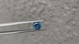 2.29CT PRECISION CUT ROUND BRILLIANT MONTANA SAPPHIRE, OCEAN BLUE, 7.8MM