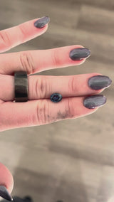 1.76ct Montana Sapphire, dark blue teal, 8.0x5.9x4.5mm