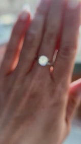 1.77CT ROUND MADAGASCAR SAPPHIRE, OPALESCENT WHITE BLUE VIOLET, 7.8MM