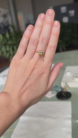 1.52CT MADAGASCAR CARRE CUT SAPPHIRE, YELLOW, UNTREATED, 6.5X6.2X3.7MM