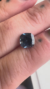 1.80CT FANCY CUSHION UMBA SAPPHIRE, VIBRANT VIOLET BLUE, UNTREATED, 7.23X7.93MM