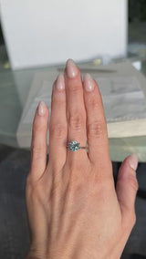 2.38CT ROUND PRECISION CUT MONTANA SAPPHIRE, MEDIUM BLUE, UNTREATED, 7.69X5.31MM