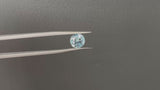 1.52CT ROUND PRECISION CUT MONTANA SAPPHIRE, TEAL BLUE GREEN, 6.82X4.53MM