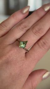 2.53CT MADAGASCAR KITE SAPPHIRE, PARTI GREEN BLUE YELLOW, 11.5X8.1X5.4MM, EARLY ACCESS