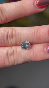 2.27ct Montana Sapphire, medium blue teal, 8.2x5.9x5.1mm, UNTREATED