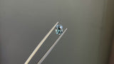 1.22CT PRECISION CUT RADIANT MONTANA SAPPHIRE, DENIUM TEAL BLUE GREEN, 7.2X5.2MM