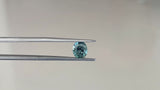 1.66CT PRECISION CUT OVAL BRILLIANT MONTANA SAPPHIRE, TEAL, 7.3x6.3MM