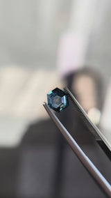 1.62ct Montana Sapphire, teal blue, 6.6 x 6.6 x 3.3mm