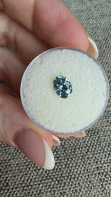 1.48CT PRECISION CUT OVAL MONTANA SAPPHIRE, PERIWINKLE PURPLE BLUE, UNTREATED