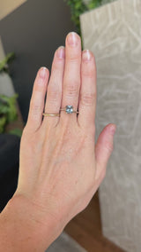 1.74CT PRECISION RADIANT MONTANA SAPPHIRE, STEELY PURPLE BLUE GREY, 7.10X6X4.32MM