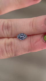 1.52ct Montana Sapphire, purple blue, 7.9x5.6x4.5mm, UNTREATED