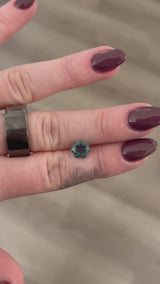 1.53ct Hexagon Montana Sapphire, Teal Yellow Green, 6.8x6.8x3.1mm