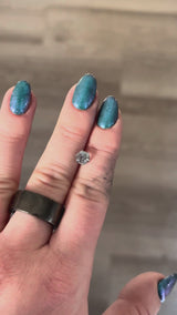 1.26ct Montana Sapphire, icy blue, 5.4 x 5.4 x 4.7mm, Untreated
