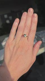 0.98CT OVAL PRECISION BRILLIANT MONTANA SAPPHIRE, AQUA TEAL BLUE GREEN, UNTREATED, 6.8X5.58X3.60MM