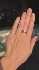 1.26CT ROUND MONTANA SAPPHIRE, COLOR SHIFTING BLUE TO GREY, UNTREATED, 6.5X4MM