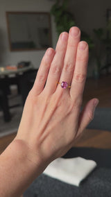 3.30CT SQUARE RADIANT CUT MADAGASCAR SAPPHIRE, RASPBERRY PINK, 7.88X7.53X6MM