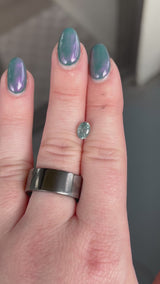0.98ct Oval Montana Sapphire, Medium Teal, 6.6 x 4.8 x 3.8mm, Untreated