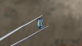 1.95CT PRECISION CUT EMERALD CUT MONTANA SAPPHIRE, BICOLOR CORNFLOWER BLUE, 8.5×5.1MM