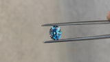 1.77CT OVAL PRECISION CUT MONTANA SAPPHIRE, BLUE GREEN, 7.5X6.8MM