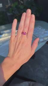 3.30CT SQUARE RADIANT CUT MADAGASCAR SAPPHIRE, RASPBERRY PINK, 7.88X7.53X6MM