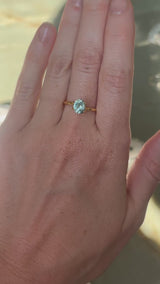 1.20CT PRECISION CUT OVAL MONTANA SAPPHIRE, LIGHT AQUA TEAL, 7.02X5.74X3.98MM