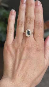 Antique Style Scalloped Diamond Halo - Setting