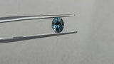 1.14CT OVAL PRECISION CUT MONTANA SAPPHIRE, TEAL BLUE GREEN, 6.6X5.3MM