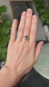 3.01ct Oval Unheated Madagascar Sapphire Hidden Halo Cathedral Solitaire in 14k Yellow Gold