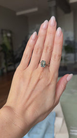 3.17CT MADAGASCAR EMERALD CUT SAPPHIRE, PARTI MINT GREEN YELLOW BLUE, 10.54X6.86X4.51MM