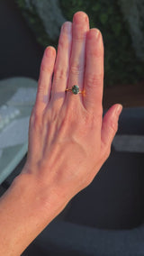 1.90CT OVAL BRILLIANT AUSTRALIAN SAPPHIRE, TEAL GREEN, UNTREATED, 7.95X5.98X4.72MM