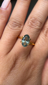 2.54CT MOVAL MONTANA SAPPHIRE, AQUA BLUE TEAL, 10.6X6.69X4.69MM, UNTREATED