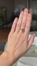 1.64CT OVAL AUSTRALIAN SAPPHIRE, FOREST GREEN WITH LIGHT BLUE, UNTREATED, 7.7X5.92X3.98MM