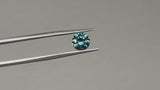 1.50CT ROUND PRECISION CUT MONTANA SAPPHIRE, MEDIUM TEAL, 7X7MM