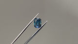 2.62CT RADIANT PRECISION CUT MONTANA SAPPHIRE, PARTI BLUE AND TEAL GREEN, 8.8X6.1MM
