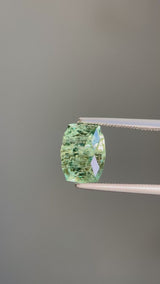 4.05ct Montana Sapphire, Green, 9.8x7.4x6.3mm, Untreated