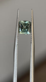 0.99CT CUSHION MONTANA SAPPHIRE, LIGHT TEAL, 6MM, UNTREATED, EARLY ACCESS