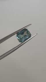 2.02CT RADIANT CUT MADAGASCAR SAPPHIRE, LIGHT AQUA BLUE, 7.67X5.94X4.16MM, UNTREATED, EARLY ACCESS