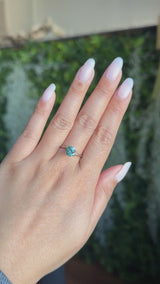 1.40CT PRECISION CUT FANCY CUSHION MONTANA SAPPHIRE, MEDIUM TEAL BLUE, 6.93X5.95X4.32MM