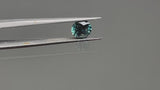 1.55CT ROUND PRECISION CUT MONTANA SAPPHIRE, TEAL BLUE GREEN, 6.9MM